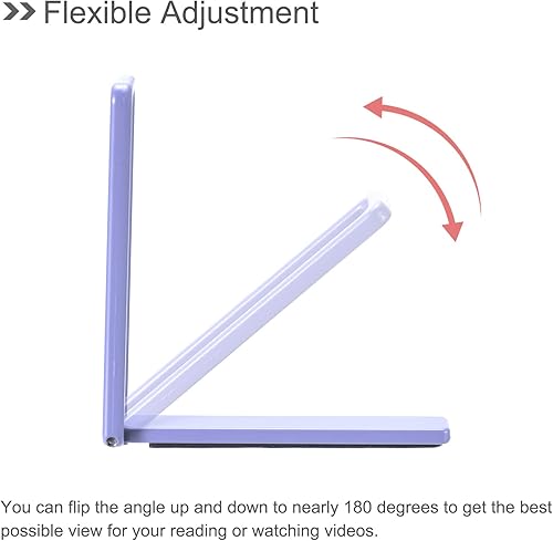 Miniatura 3 de uxcell Soporte delgado para teléfono celular, soporte de escritorio horizontal y vertical, soporte plegable para teléfono para la mayoría de
