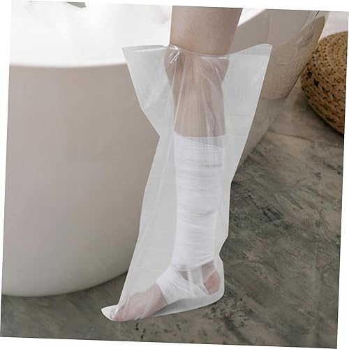 Miniatura 4 de Funda de ducha para pierna, funda impermeable para pies, protector de ducha para pies, suave y cómodo, reutilizable