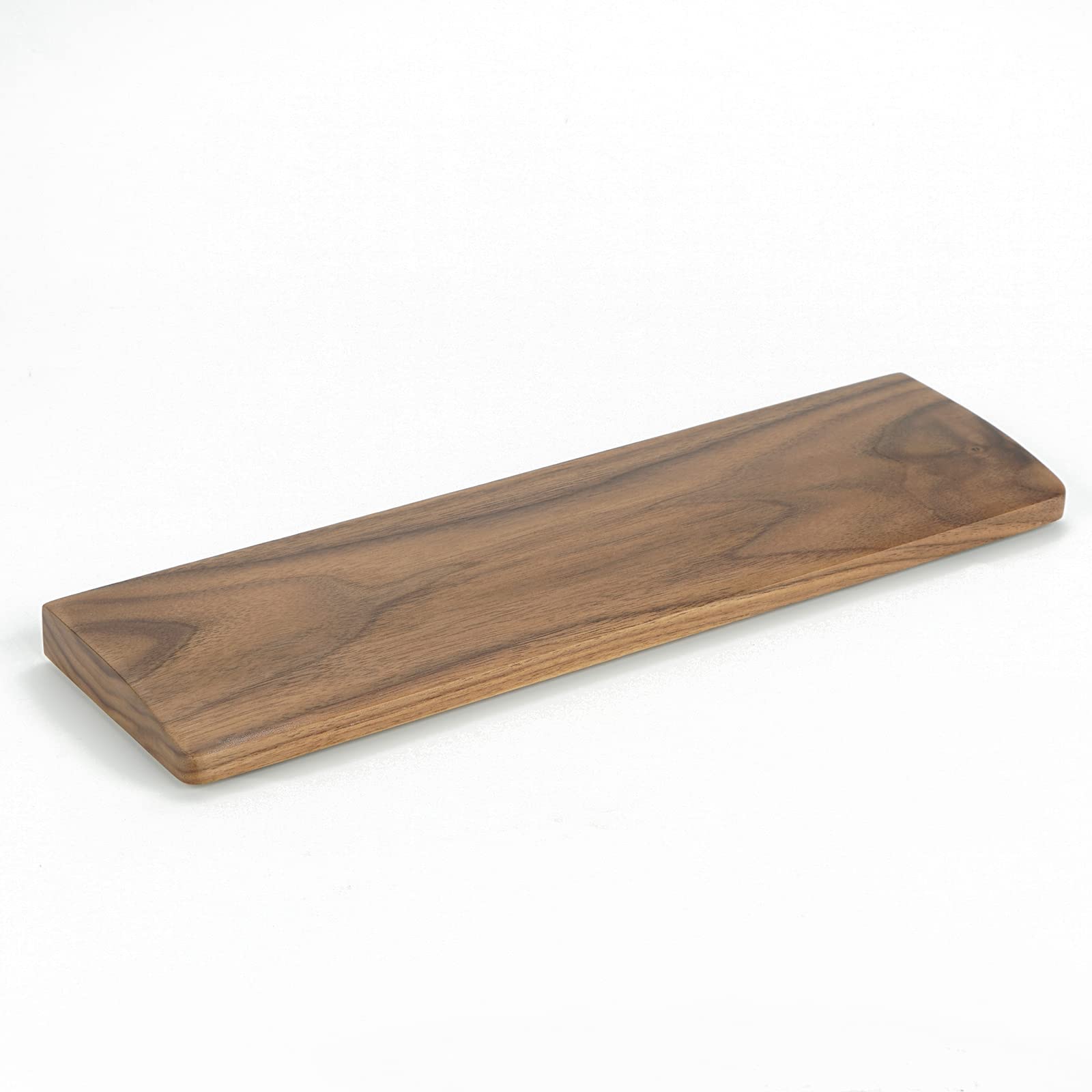 JANKOW Walnut Keyboard Wrist Rest, Gaming Walnut Keyboard Wrist Pad, Wrist Rest Palm Rest, Hand Pad Holder, Palm Rest for Office and Gaming(Walnut Wood 1Pc 61Keys)