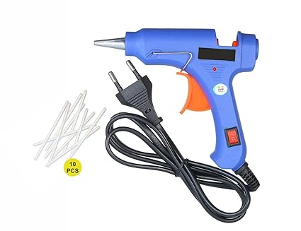 20W Mini Hot Melt Glue Gun With 10 Pcs Hot Melt Glue Stick Standard Temperature Corded Glue Gun TMX-31