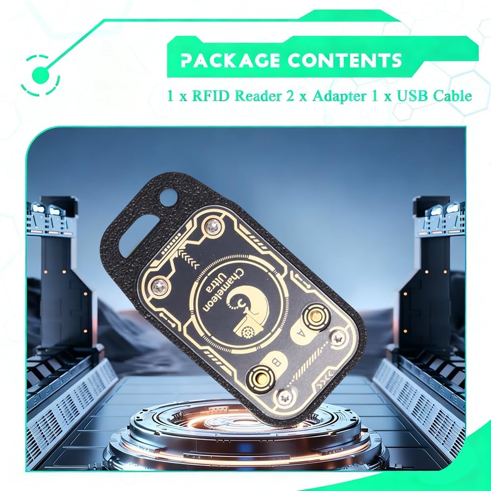 Émulateur de Cartes à Puce RFID Chameleon Ultra, Lecteur de Puces avec Réinitialisation et Interrogation Automatique, Décodage de Cartes D'Identité IC 125K 13,56 MHz