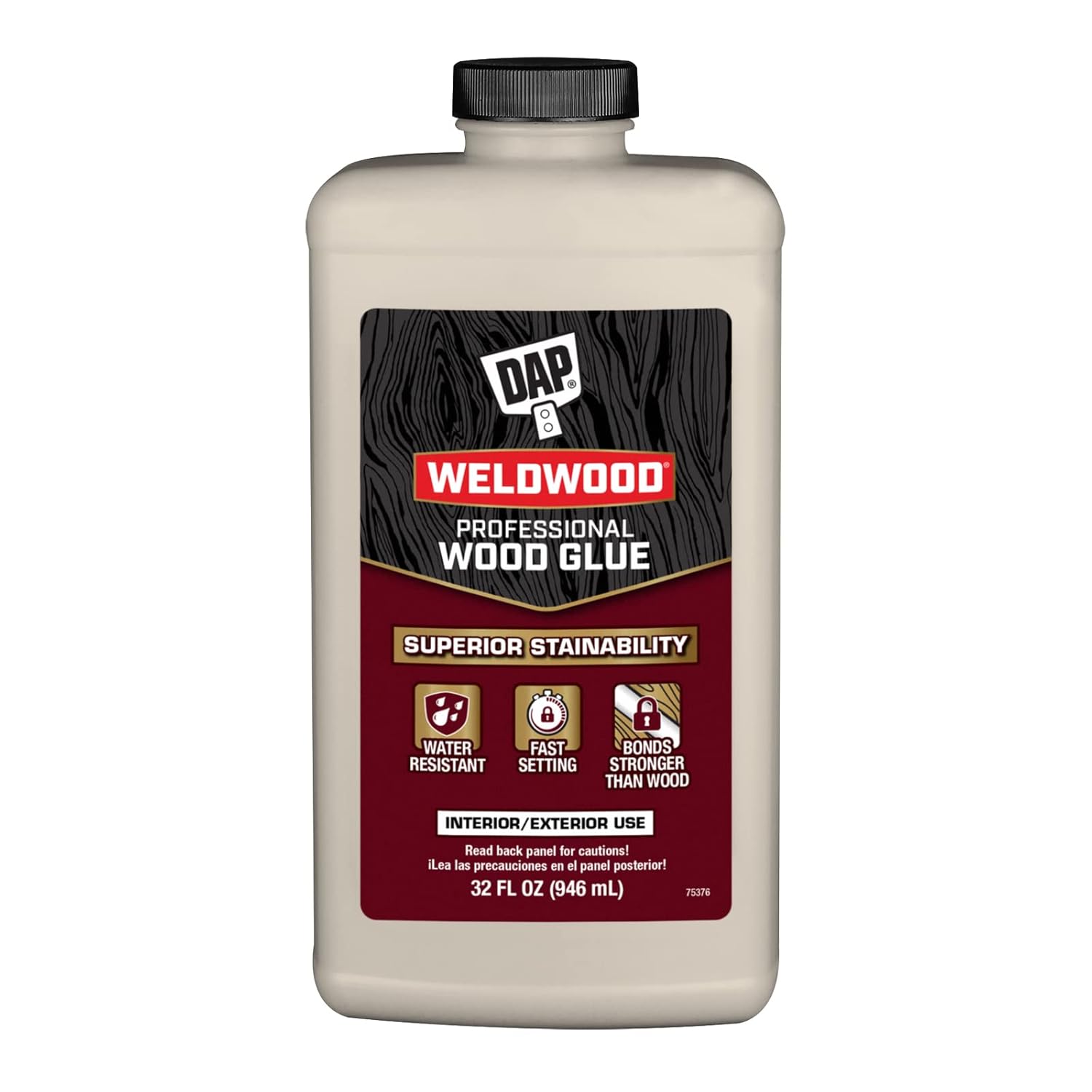 DAP Weldwood Professional Wood Glue, Yellow, 32 oz (7079800482)