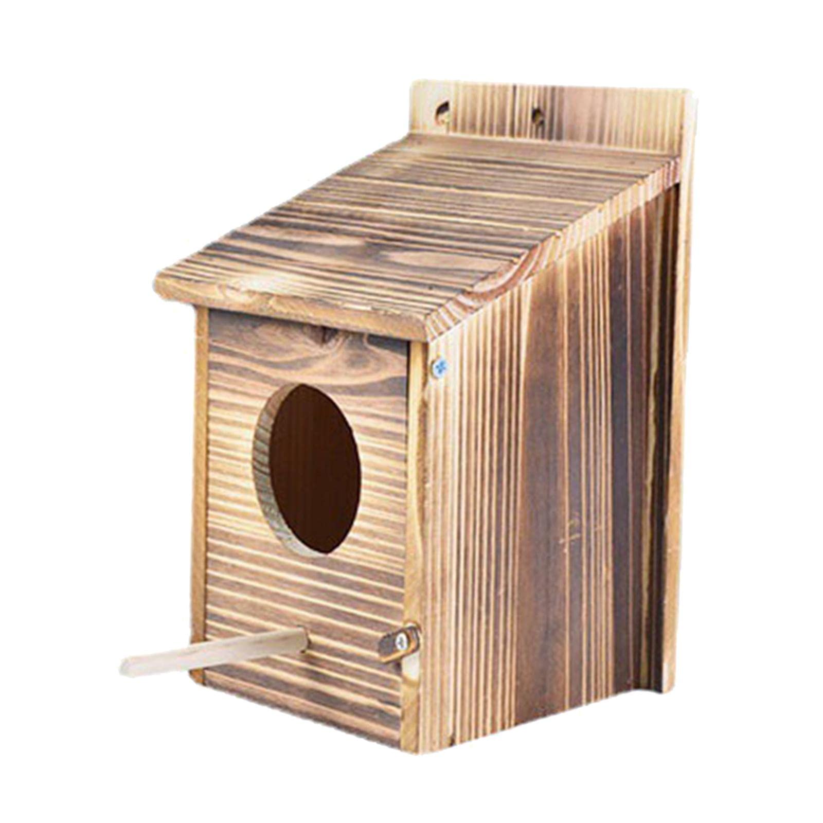 Shabby Wooden Bird House Weatherproof Parrot Bird Nest Breeding Sleeping Box-image-32