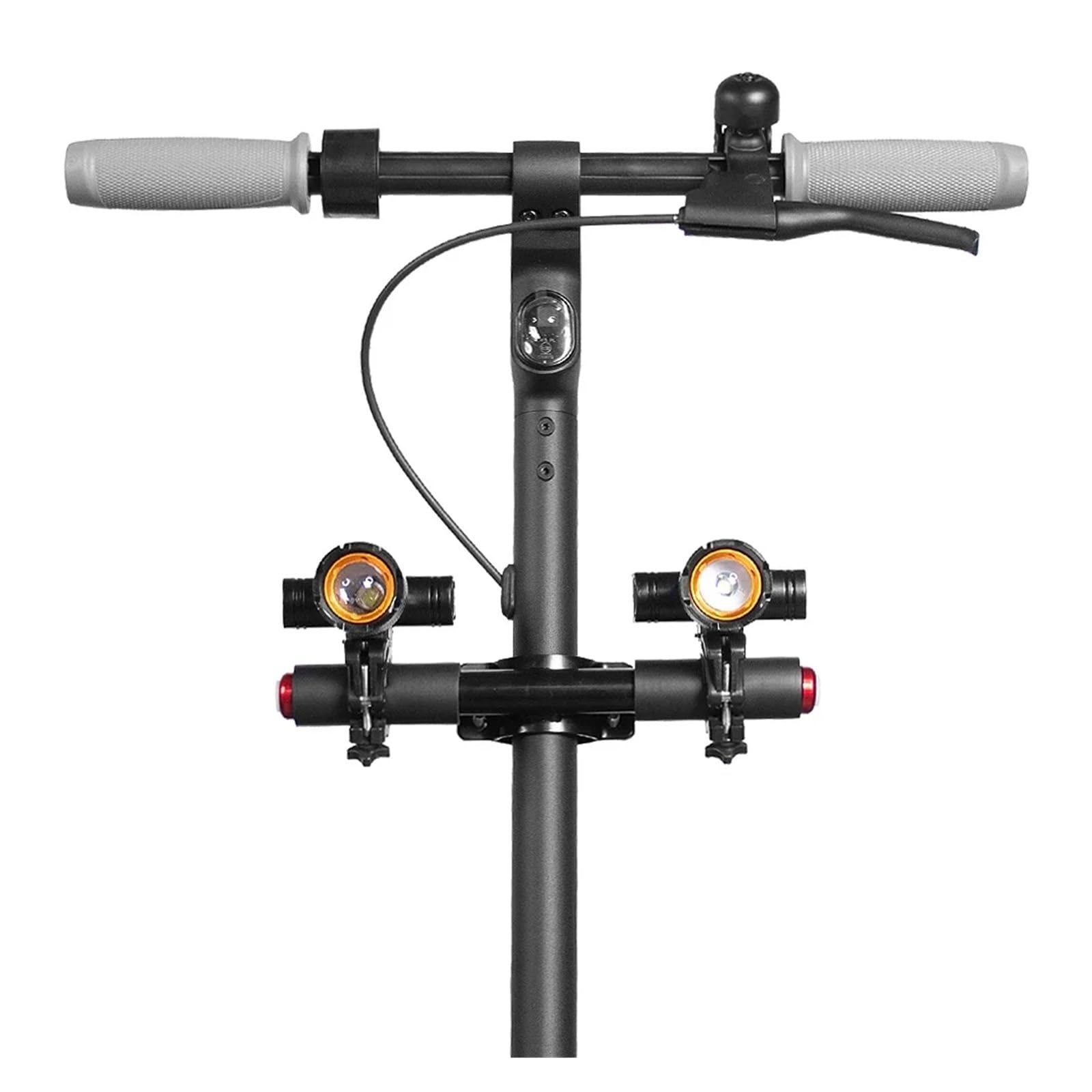 Luci Anteriori Torcia LED Scooter Elettrico Faro Ricaricabile Tramite USB Compatibile con Ninebot F20 F30 F40 Lampada di Sicurezza for Ciclismo con Zoom(1Set)