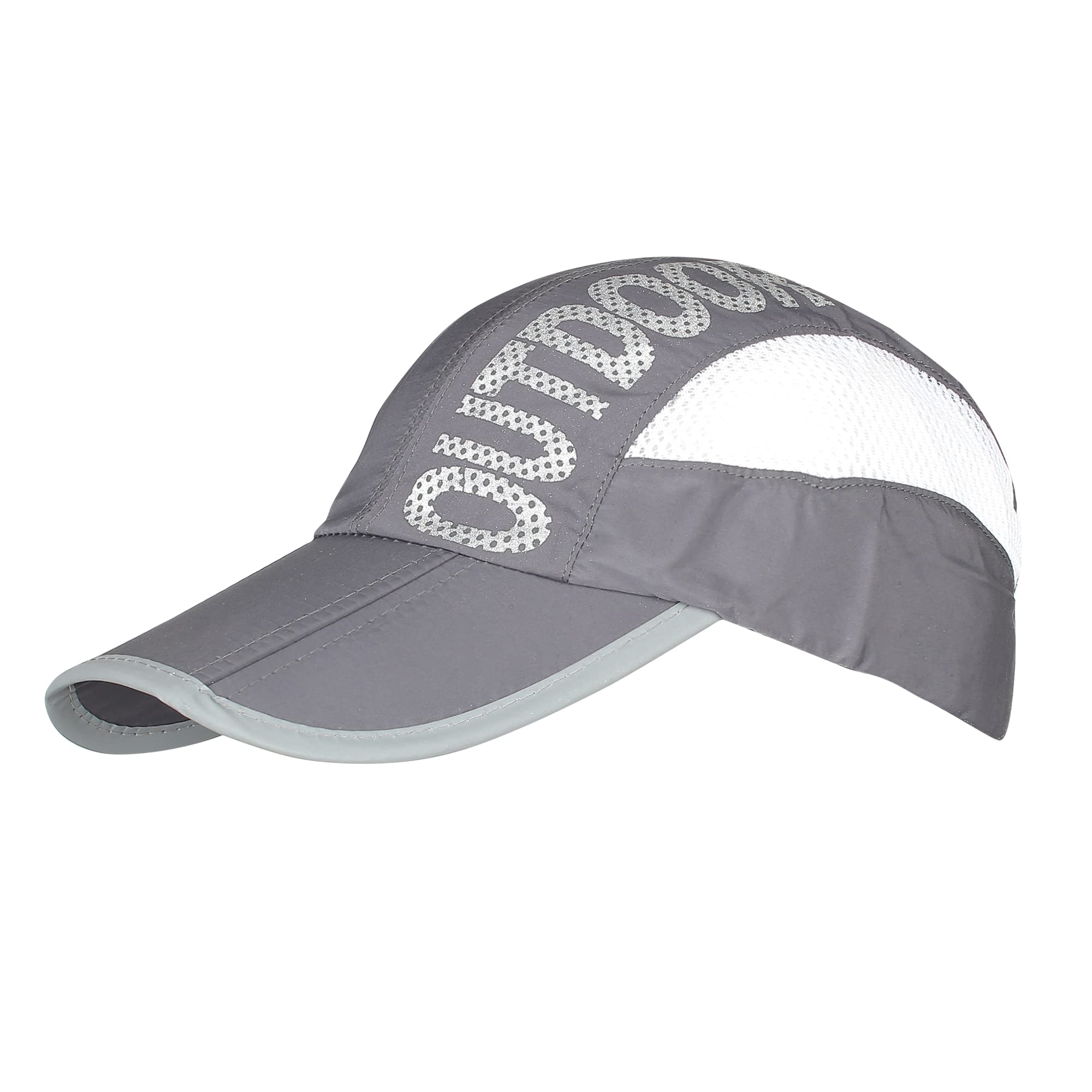 iSWEVENPrinted Summer Breathable Mesh Baseball Cap Quick Drying Hats for Men Outdoor Light Weight UV Protection Cap (8011)