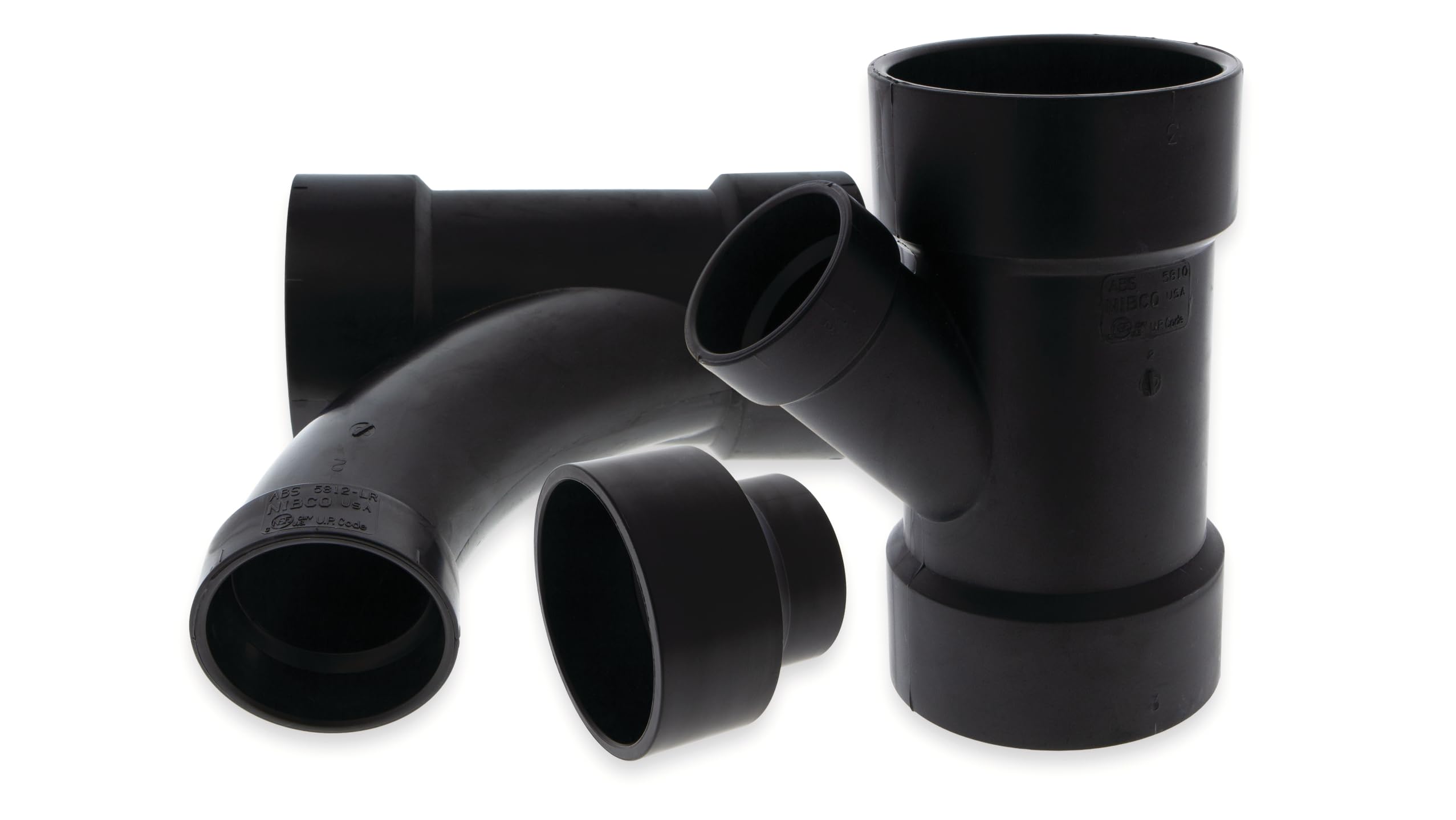 NIBCO Fig No U-58012F, 1-1/2 in. x 1-1/4 in. ABS DWV Flush Bushing