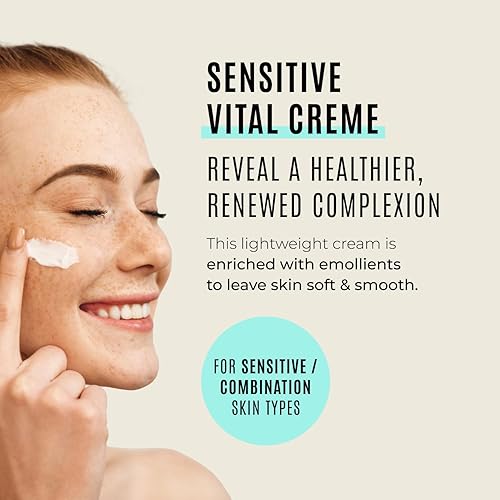 Miniatura 2 de Malibu C Sensitiv Vital Crema hidratante facial – Hidratante no comedogénico para pieles mixtas – Fórmula ligera enriquecida con Pro vitamina B5 y