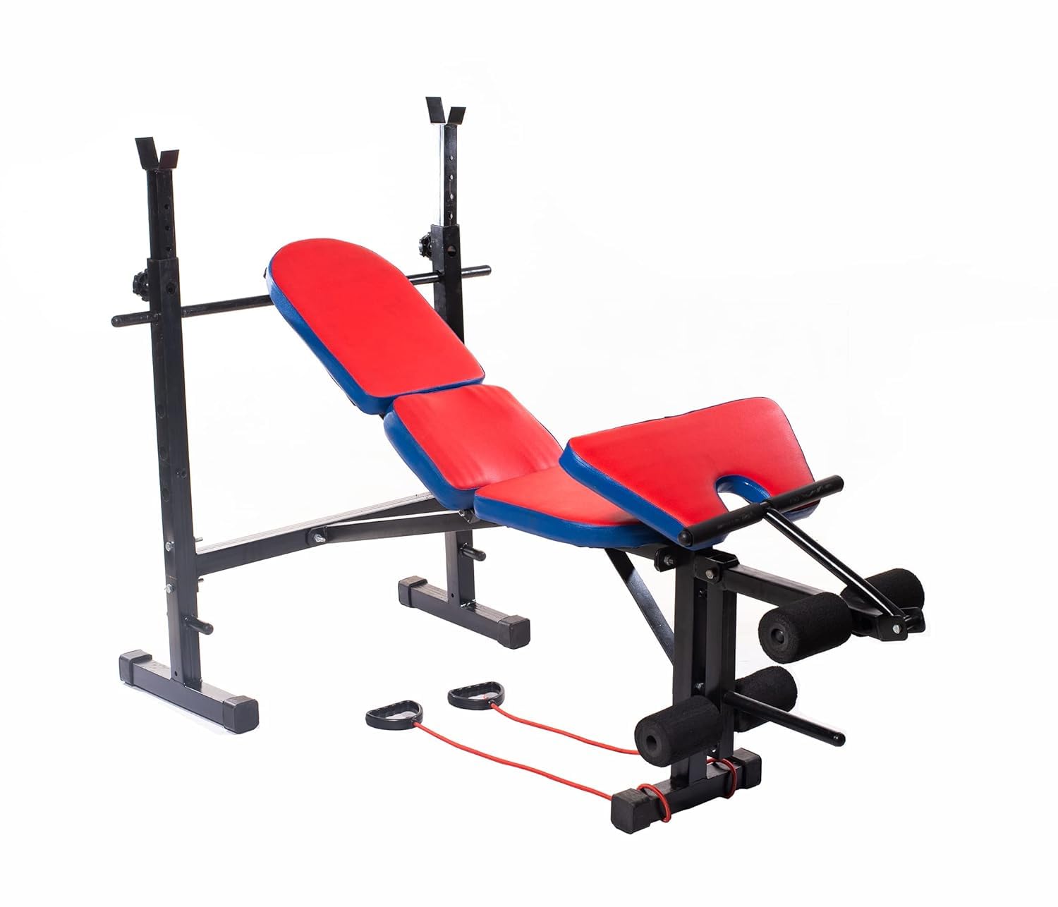 IRIS Fitness 39-in-1 Home Gym Workout System – Ergonomic Full Body Fitness Equipment with Squat Rack, Leg Extension & Bicep Curl Bar for Strength Training-image-7