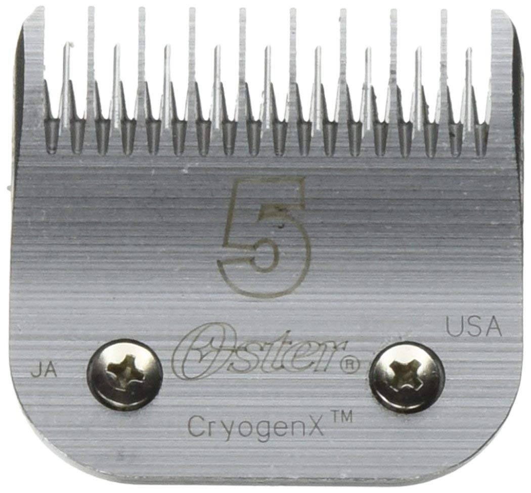 Oster Tête de tonte Cryogen-X, jeu de peignes, tête de tonte Snap-On, taille 5, 6,3 mm, tonte de précision, éleveurs professionnels, toiletteurs, propriétaires de chevaux, éleveurs, particuliers
