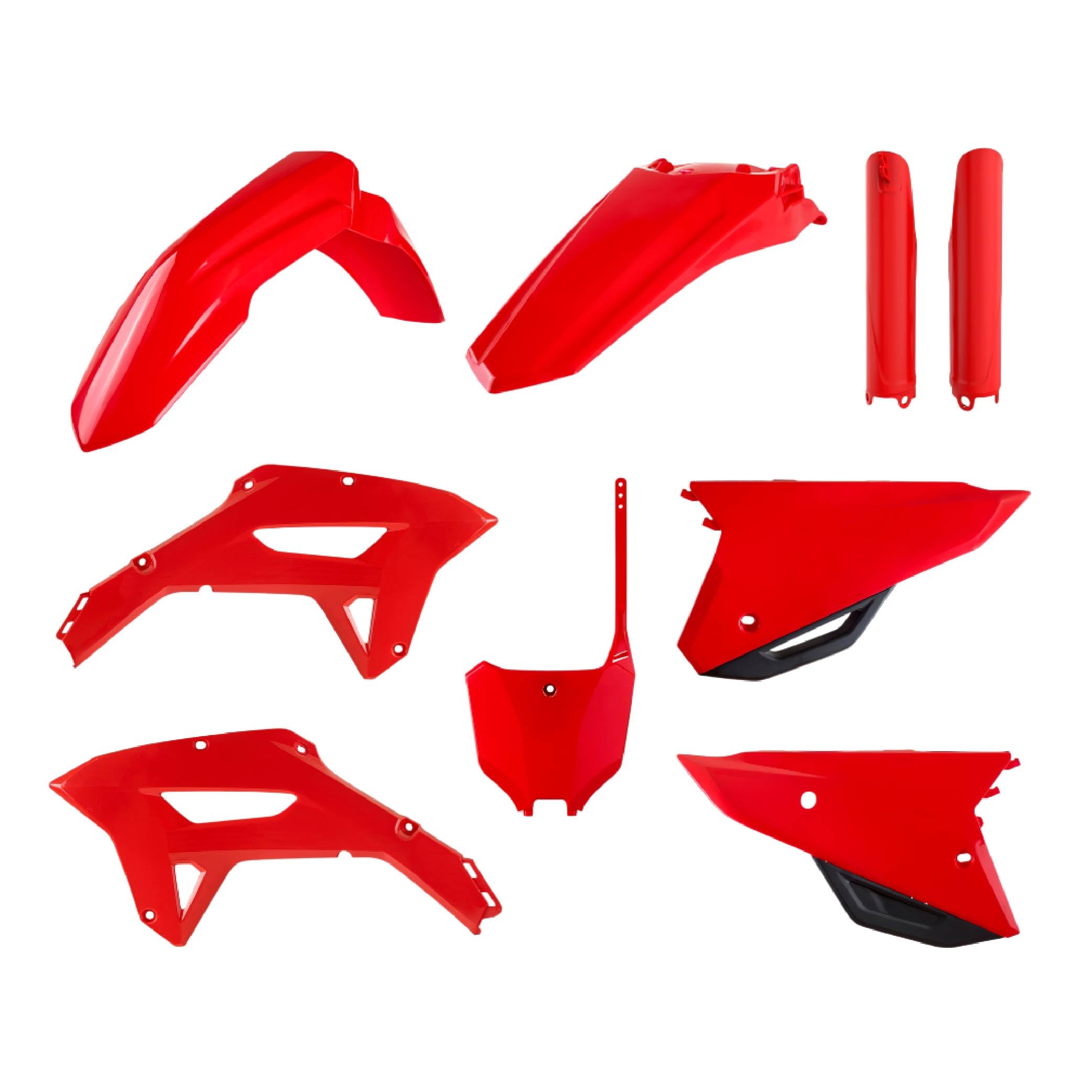Kit répliques plastiques MX Polisport 91092 couleur OEM pour moto Honda