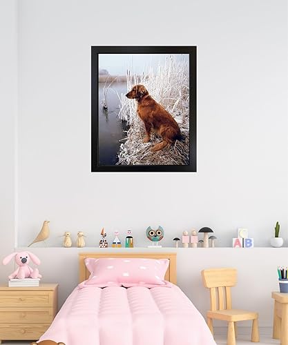 Miniatura 9 de Póster artístico para decoración de pared, diseño de perro de Golden Retriever (16 x 20 pulgadas)
