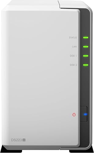 Synology DS223J NAS desktop a 2 alloggiamenti, bianco - 2