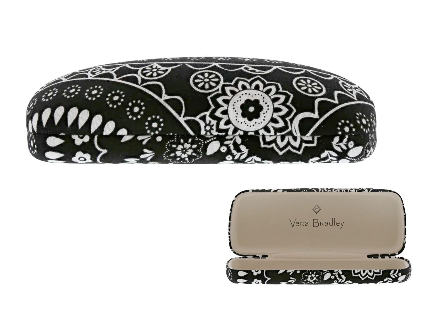 Amazon.com: Vera Bradley Clamshell Readers Eyeglass Case, Black