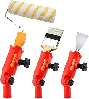 Multi-Angle Paint Brush Extender for High Ceiling,Extension Pole Attachment Holder with Rotating Head,for Paint Brush,Roller, for Walls, Corners, Edges,Corner Painting Tool