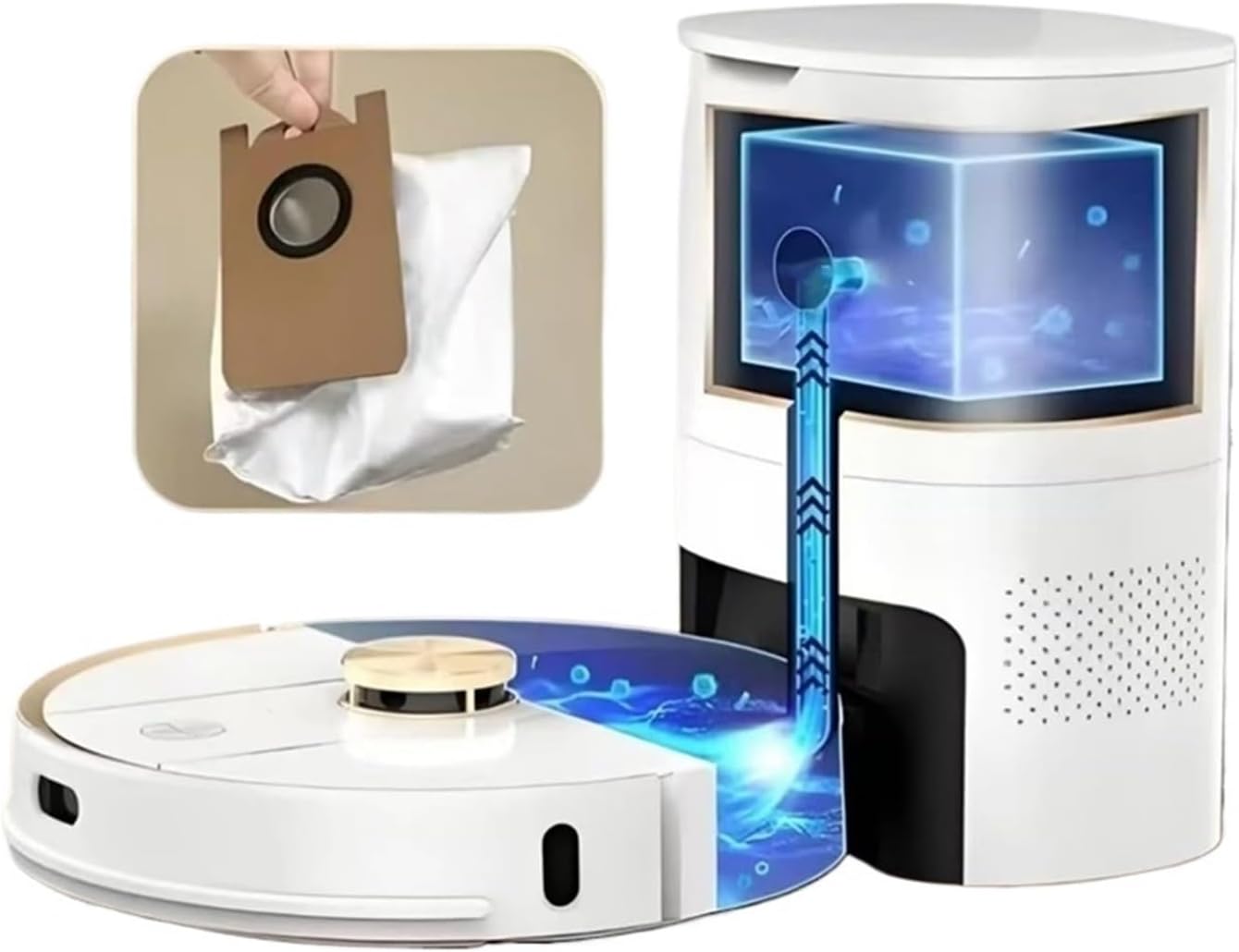 Vacuum Cleaner Accessories, Compatible For Airzeen Q6 SE/Honiture Q6/Q6 SE Ihome Autovac, A23F-10 Pack Replacement Dust Bags.