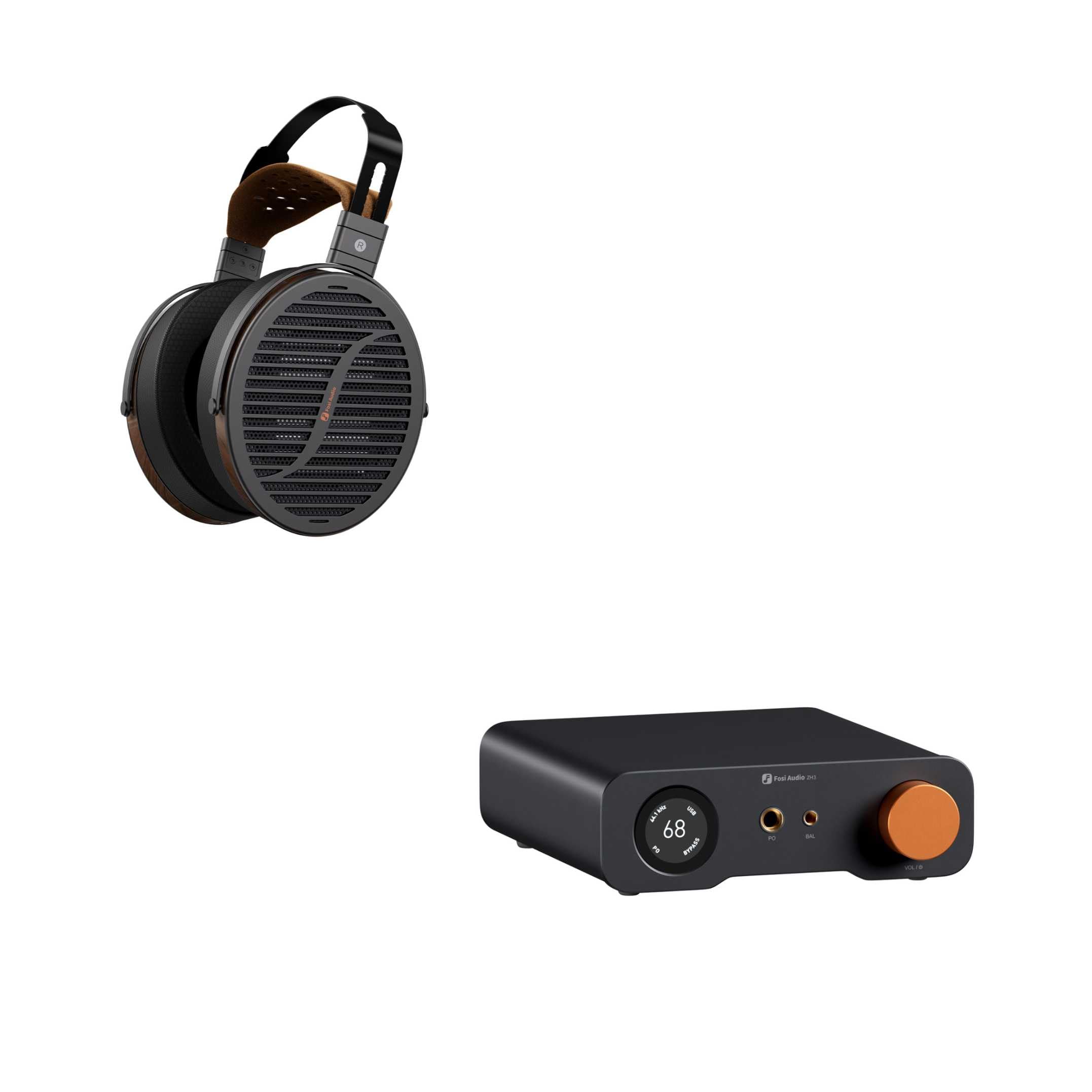 Fosi Audio i5 Cuffie magnetiche planari e ZD3 DAC amplificatore per cuffie in bundle