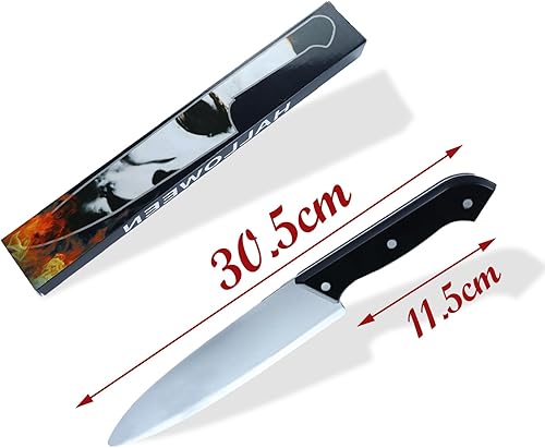 Miniatura 7 de Knife Prop,2PCS Halloween Knife Prop Fake Knife with Fake Blood Knife Mold Plastic Toy, Classic Knife Prop for Rave Party, Cosplay Silver
