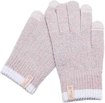 Womens Winter Warm Gloves Touch Screen Mens and Womens Gold Silver Silk Touch Screen Autumn and Winter Plus Velvet Touch Screen Gloves G D