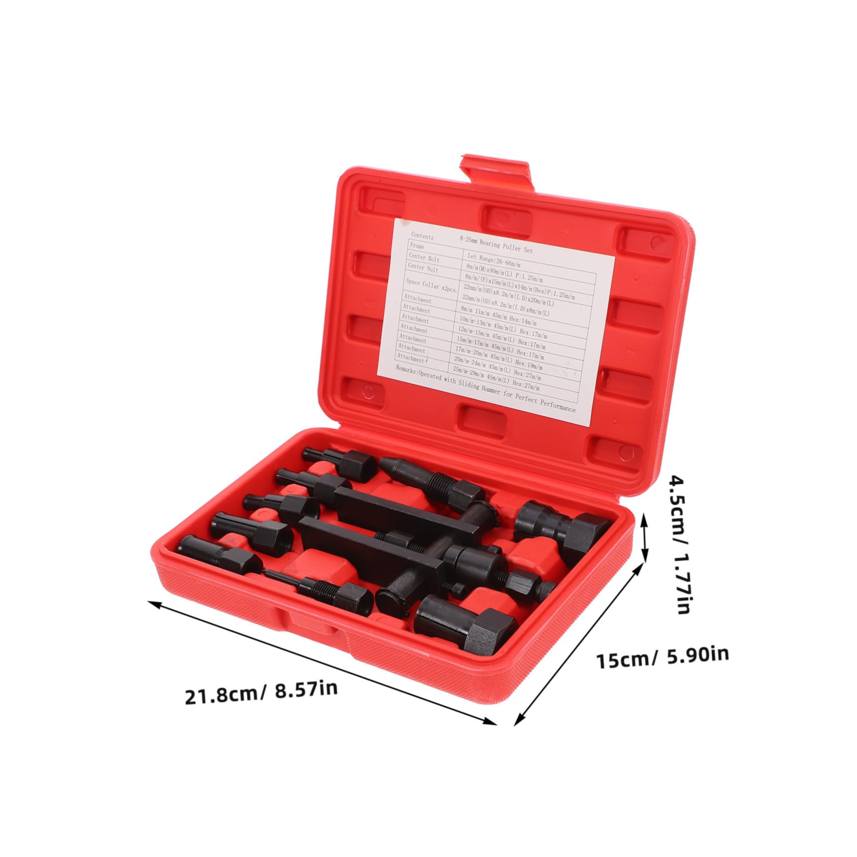 PRETYZOOM 10Pcs Bearing Disassembly Puller with Box Durable Two Jaw Motorcycle Bearing Removal Tool for Easy Repair and Maintenance