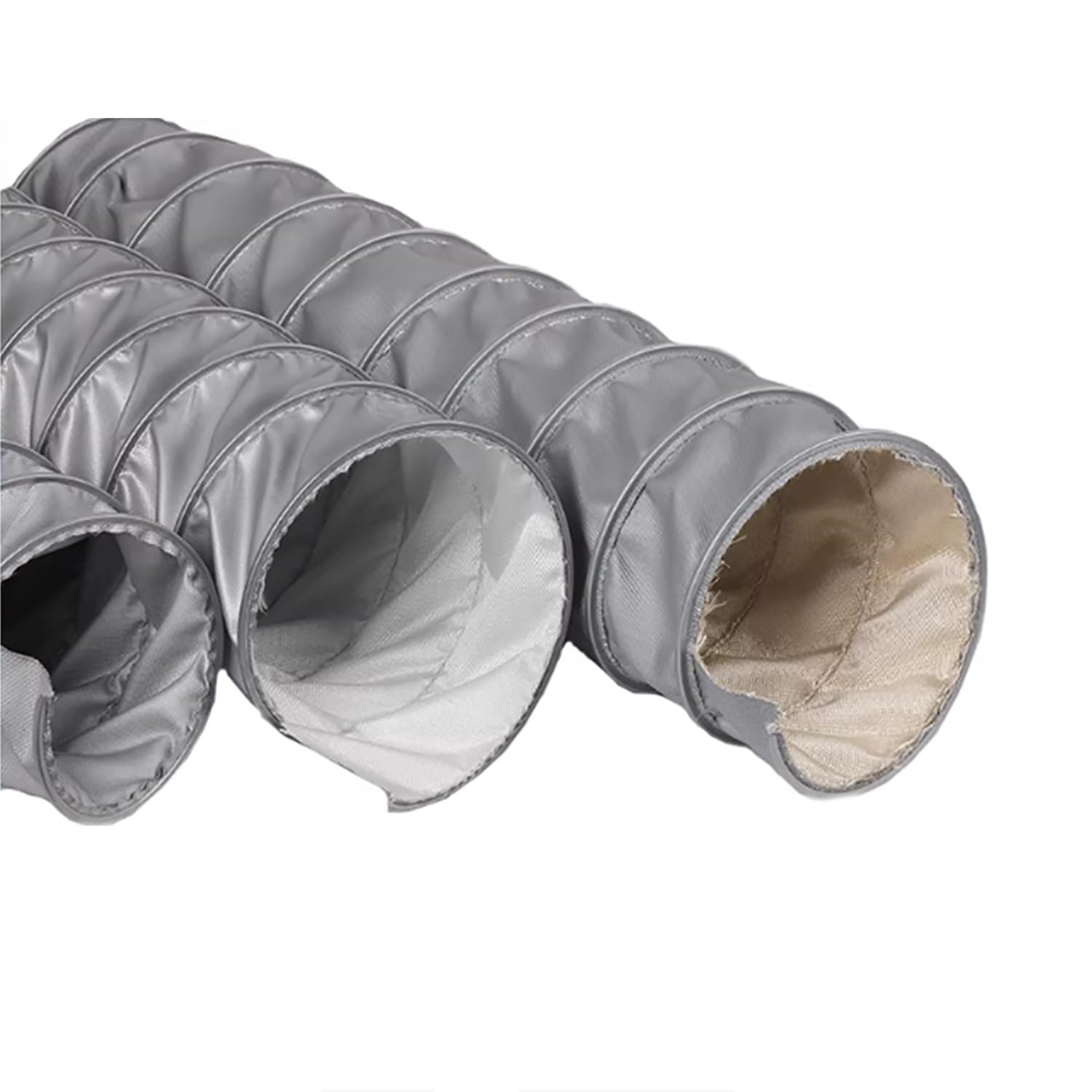 Manguera de extracción de polvo, manguera de ventilación resistente a altas temperaturas para Extractora, Secadora y Restaurantes(2m,63mm)