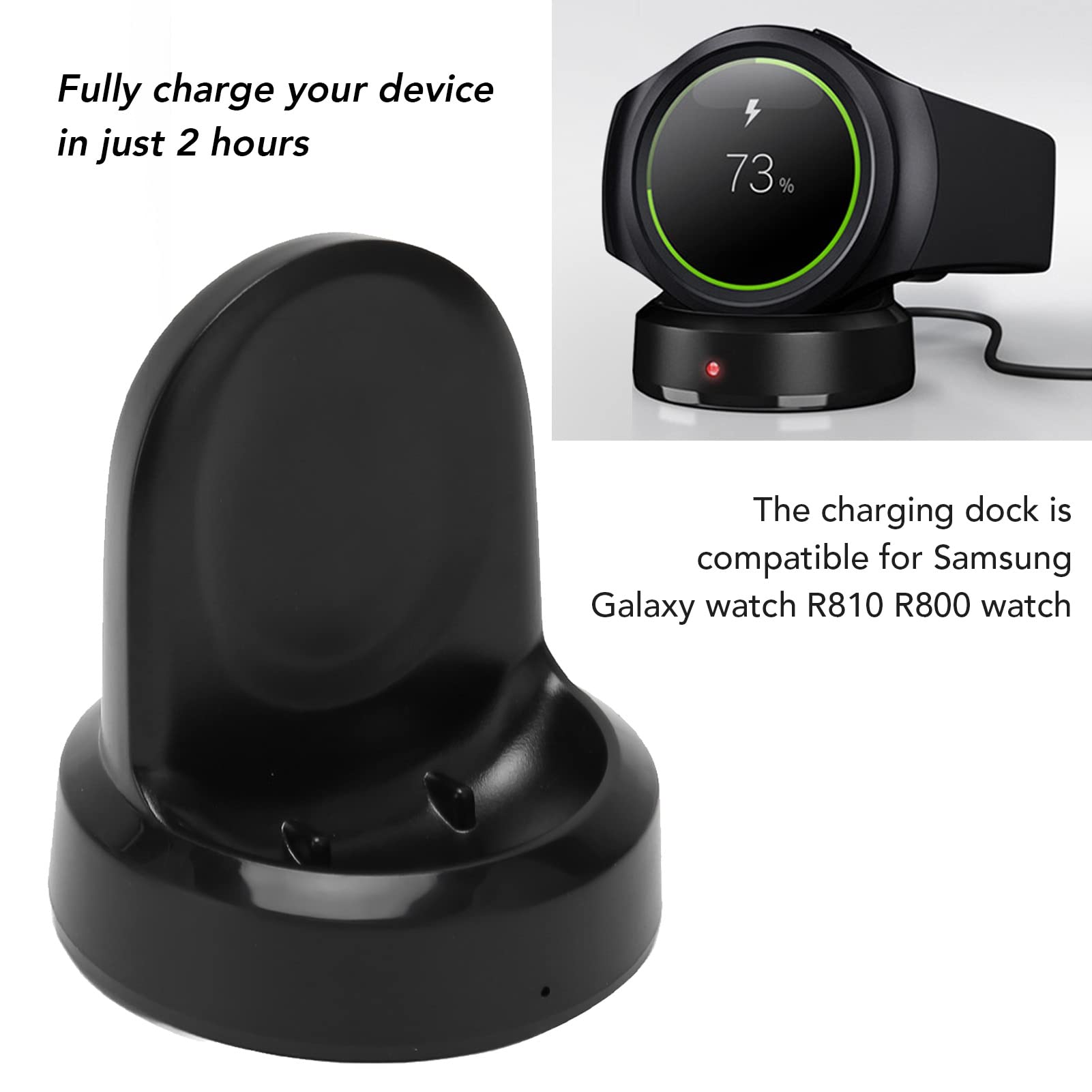 Smart Watch chargingr,Portable Charging Dock Compatible for R810 R800 Watch,Replacement Charging Base Station Fit for Smartwatch