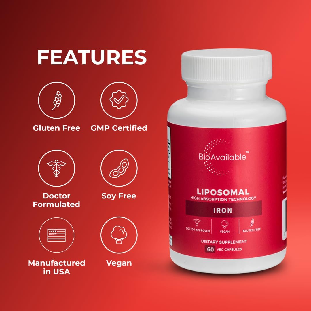 Liposomal Iron | 60 Capsules | Maximum Absorption | Vegan & Gluten-Free - Image 7