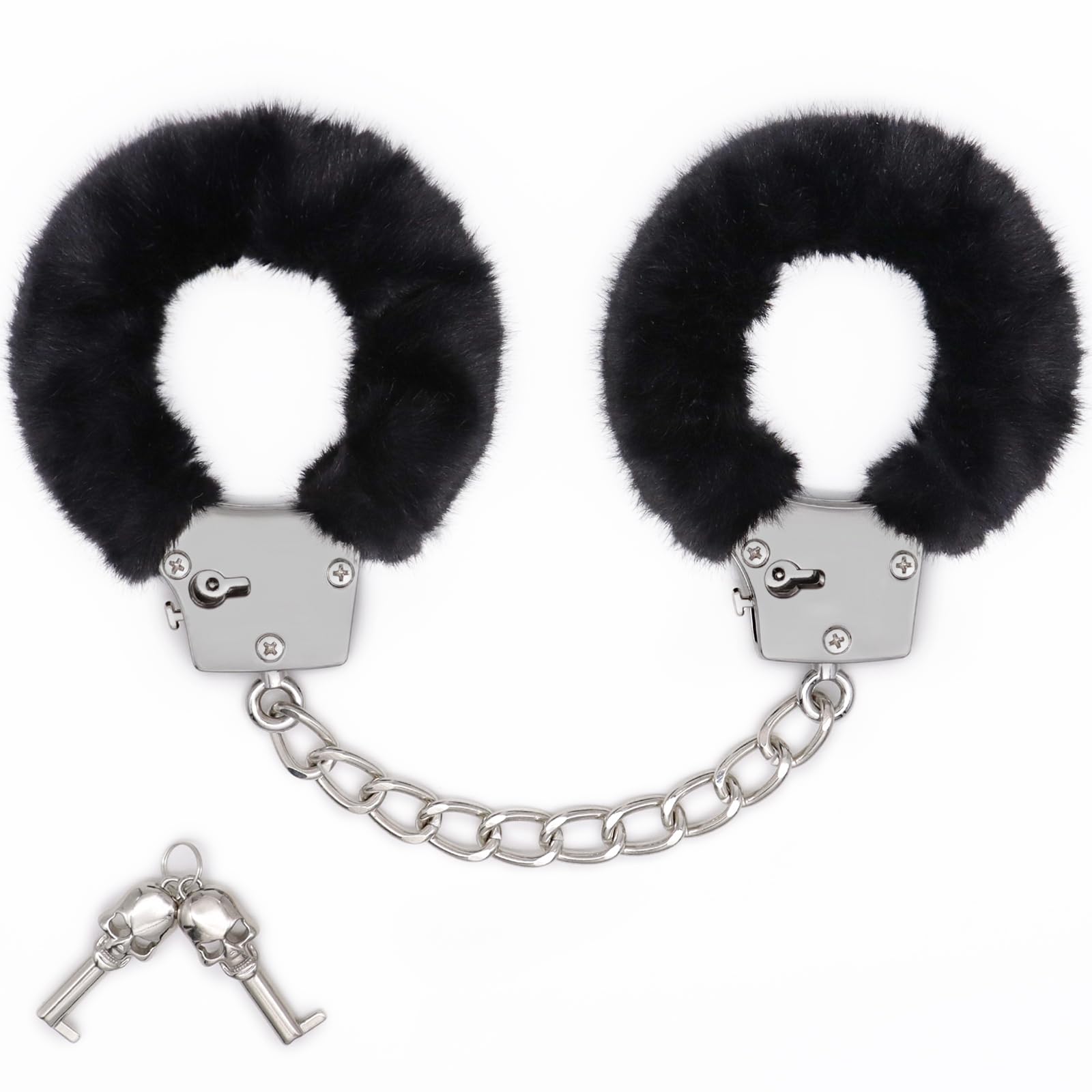 KISSHAKE BDSM Bondage Restraints Couples Sex Toys Adult Toys for Women Men Metal Handcuffs with Keys for Sex