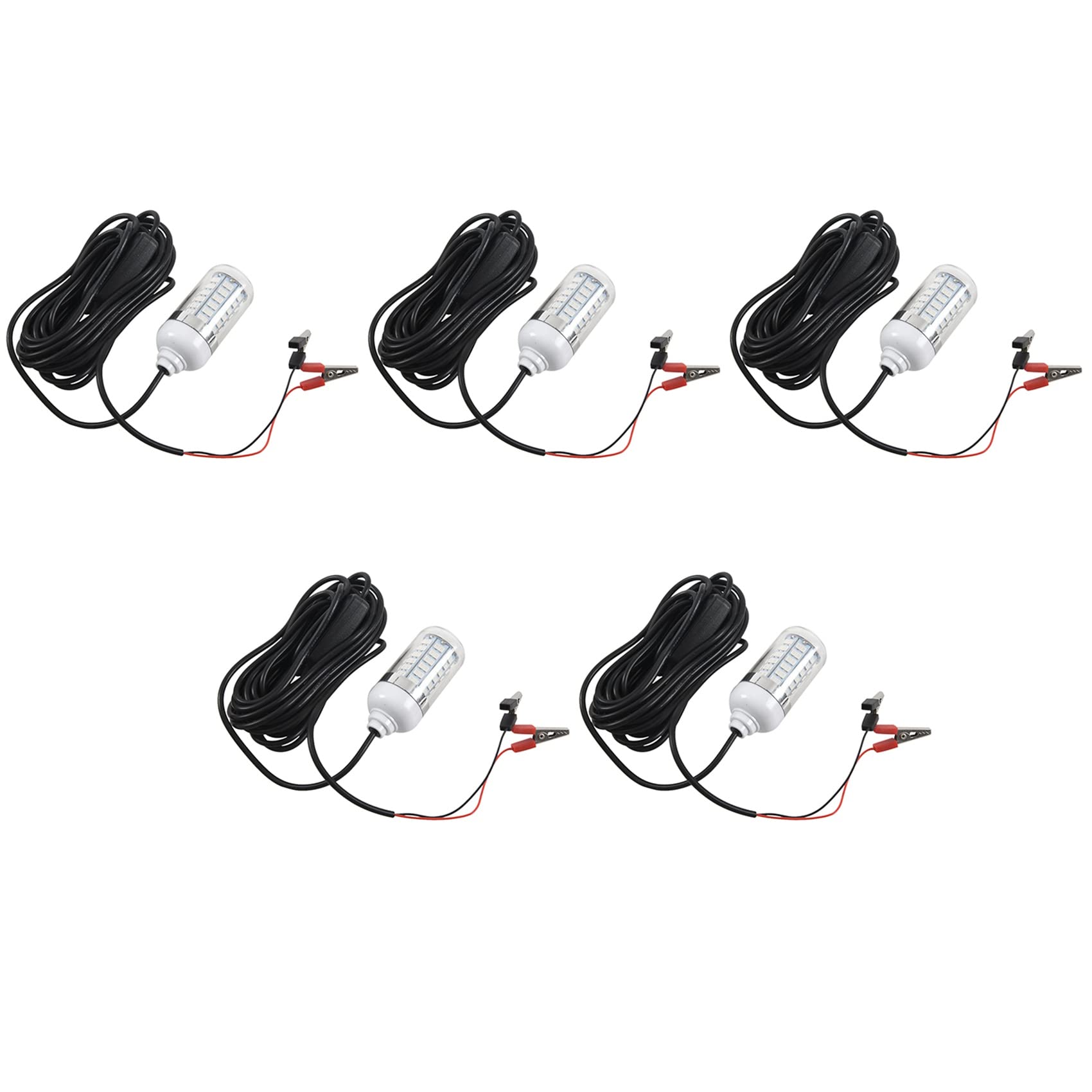 5X 12V LED Verde Subacuatico Sumergible de Noche Luz Crappie Calamar Luces de Pesca