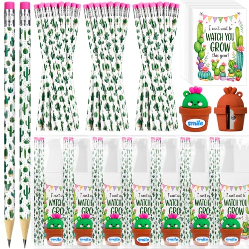 150 Pcs Back to School Pencils Gifts for Students with Cactus Sharpeners by Kanmeii - Used condition - US$23.50