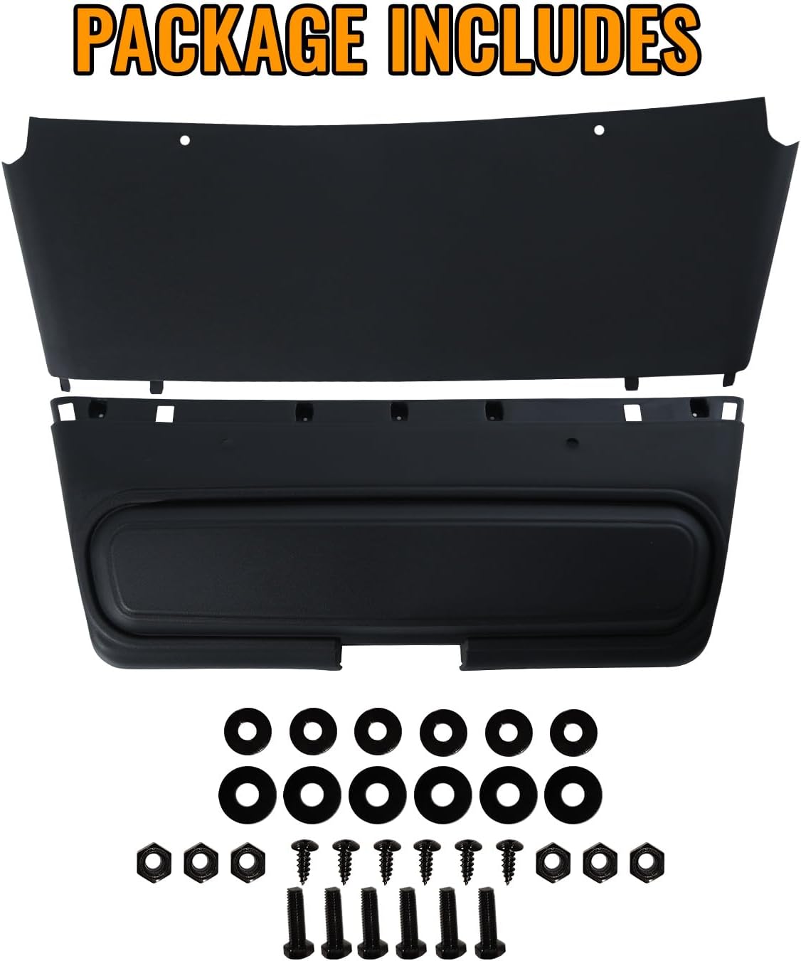 Combined Golf Cart Front Shield for EZGO TXT, 2PCS Plastic Shock Shield Cover Bumper Guard for EZGO TXT Golf Cart Accessories, Replaces OEM #27166G01, 27166G02, 27166G04
