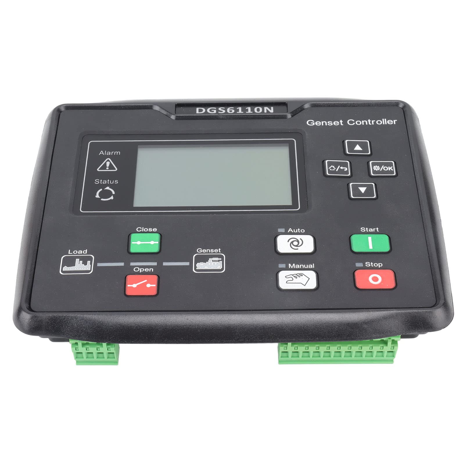 Panel de Control del Generador ABS Controlador de Grupo Electrógeno Automático 15 a 360 V Pantalla LED Control Remoto Protección Múltiple para Técnicos de Monitoreo de Generador