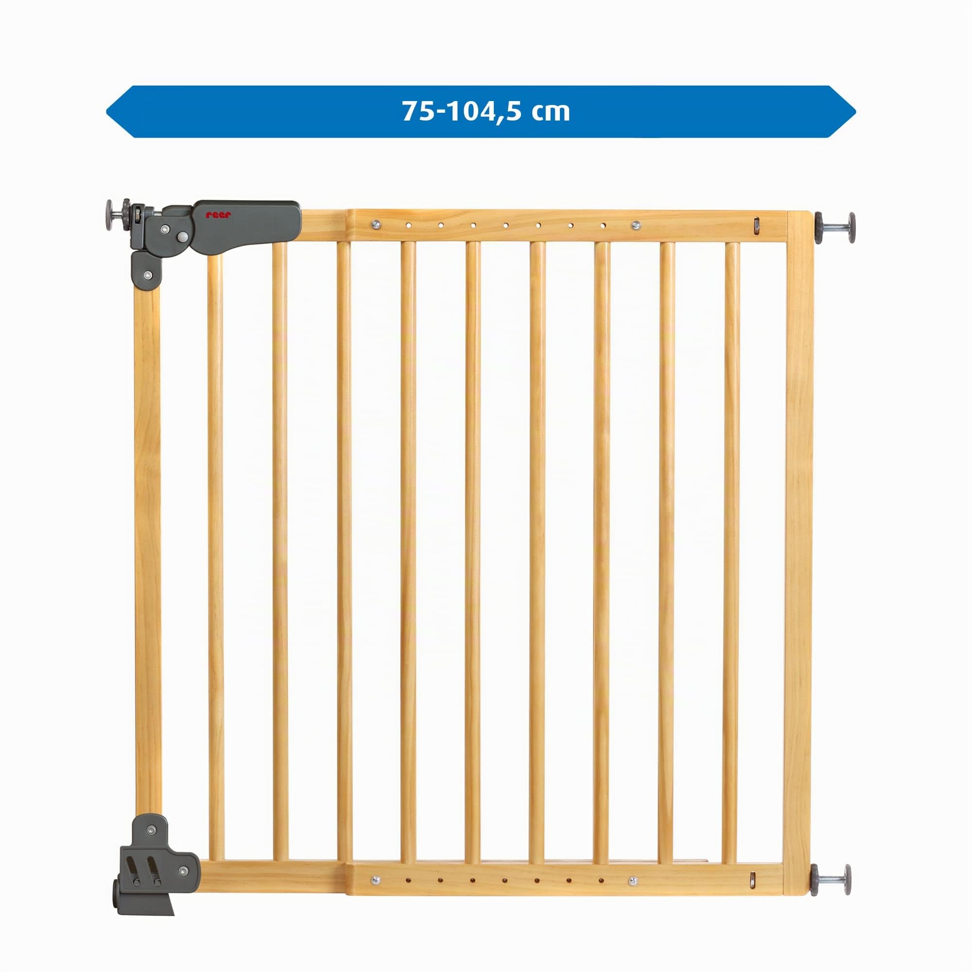 Reer 46221 Klemm- und Schraubgitter Basic, Holz, holzfarben