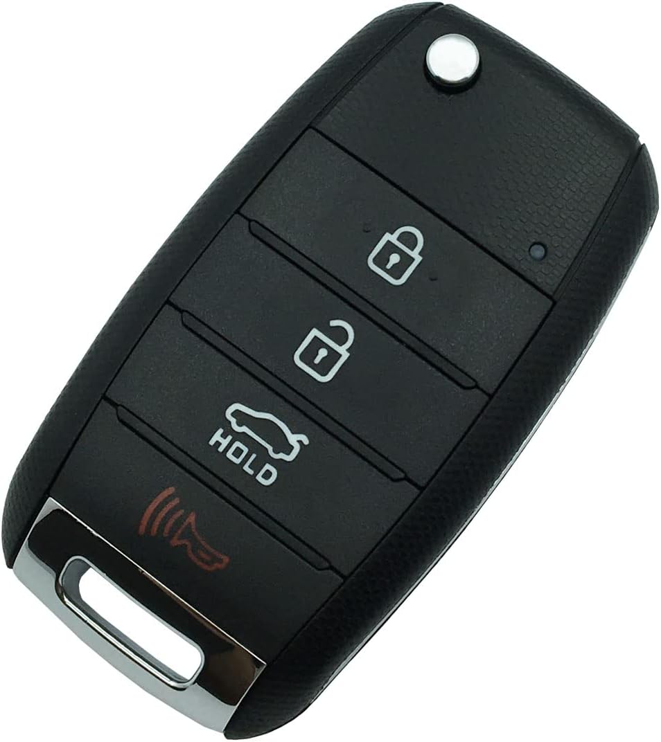 Replacement Key Fob Shell Case for Kia Soul Sorento Sportage Rio Forte Optima Carens Picanto 4 Buttons Keyless Entry Remote Car Key Fob Cover Casing with Uncut Blade Blank image 3