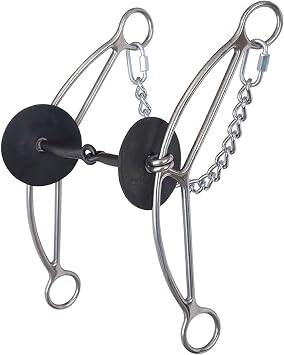 Reinsman 0119-4000 Josey Long Shank Banana Gag Bit | Smooth 2-Piece Sweet Iron Twisted Stage C Bit with Stainless Steel Cheeks for Ranch Riding & Equestrian Sport | Large Horses