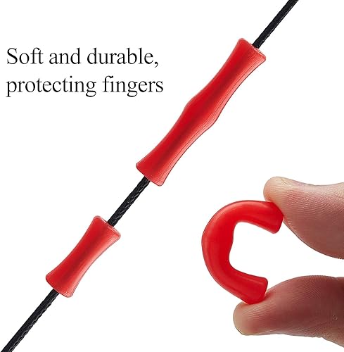 Miniatura 5 de 6 Sets Bowstring Finger Savers Bowstring Finger Guard Tiro Arco Bowstring Saver Finger Protector para Caza