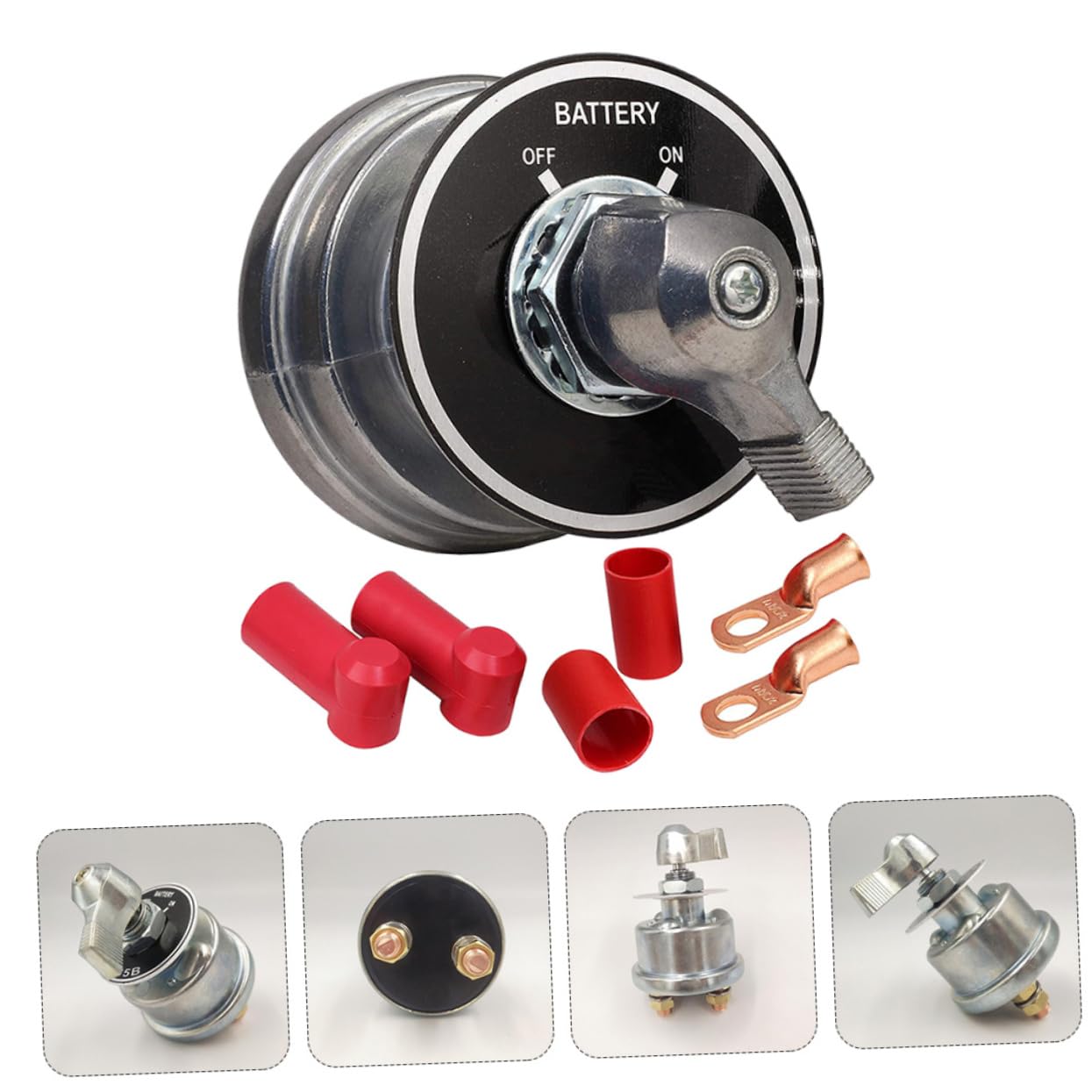 Zerodeko Battery Disconnect Power Isolator Car Power Switch High Cut Off Tool Rotating Battery Isolator Switch