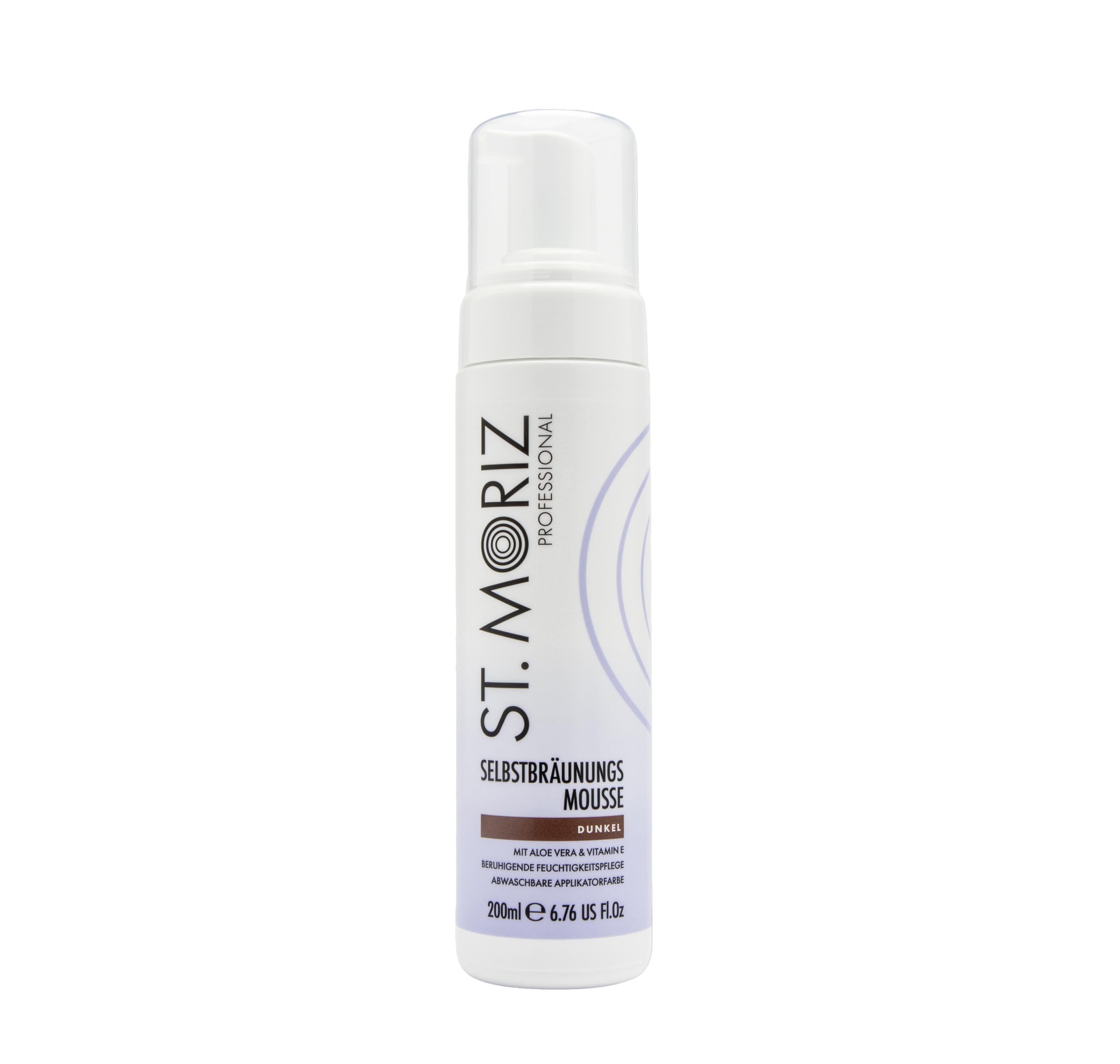 ST. MORIZ Self-Tanning Mousse Dark – Applikatorfarbe, Aloe Vera & Vitamin E