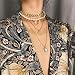 Produktbild Anglacesmade Bohemian Layered Choker Halskette Perle Choker Gold Münze Halskette Heilige Maria Halskette Edelstein Anhänger Halskette für Damen und Mädchen