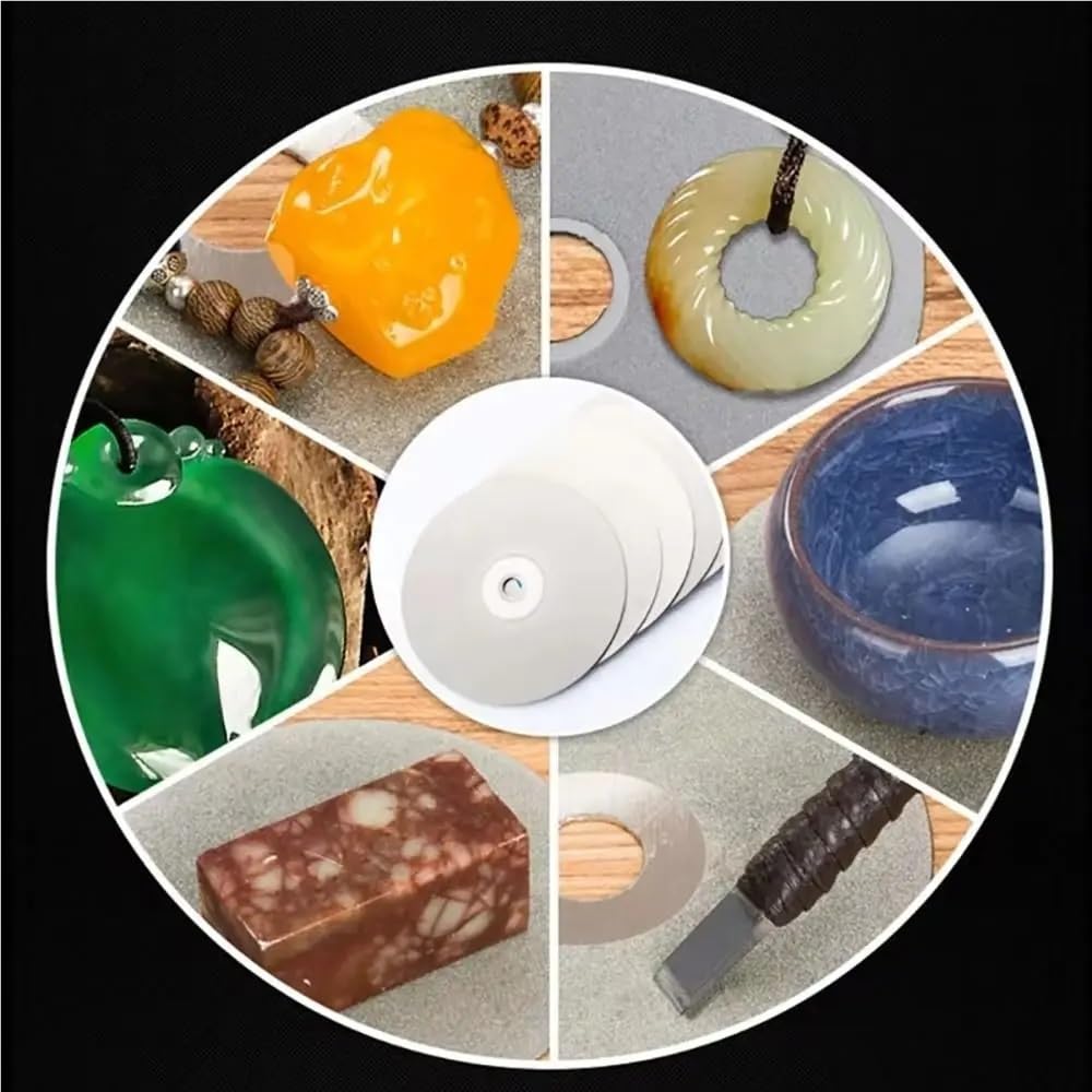 1Pcs Diamond Coated Diamond Grinding Disc 4inch 100mm Abrasive Disc Grinding Wheels 80-3000Grit Woodworking Tool(320 Grits)