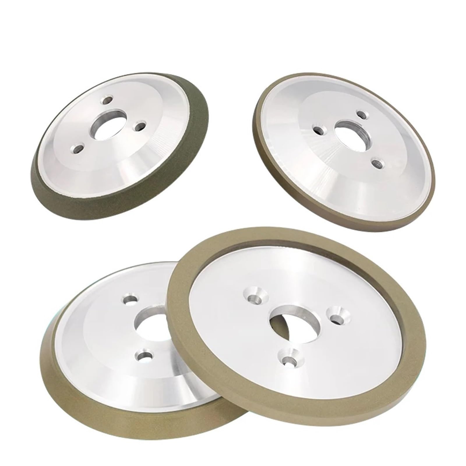 Meule diamantée brasée à trois trous 125 mm 1 pièce(1000 Grit,45 degree)