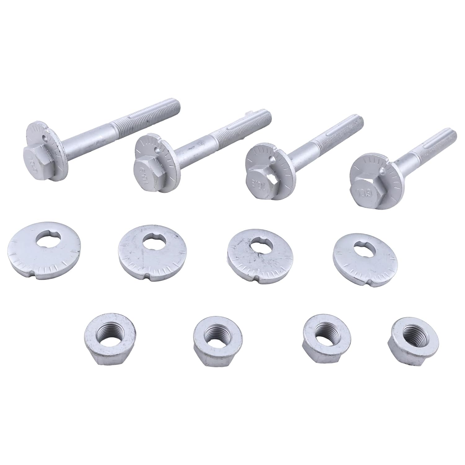 4Pcs 545807S000 54580-7S000 Front Shaft Rear Lower Control Arm Alignment Cam Bolts Compatible with Nissan Armada 2004-2015 Frontier 2005-2019 Pathfinder 2005-2012 QX56 2004-2010