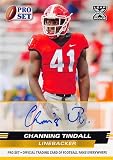Channing Tindall autographed Football Card (Georgia Bulldogs) 2022 Leaf Pro Set Rookie #PSACT1 - Autographed College Cards