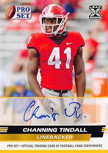 Channing Tindall autographed Football Card (Georgia Bulldogs) 2022 Leaf Pro Set Rookie #PSACT1 - Autographed College Cards