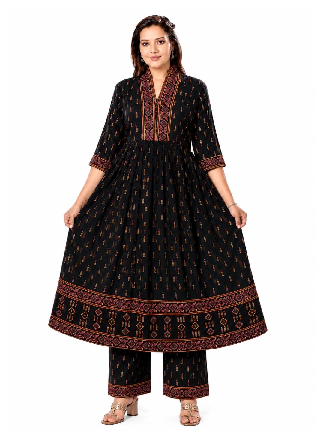 Momenta Women’s Pure Cotton Maternity Kurta Set | Feeding Kurti with Concealed Zippers | Maternity Dress for Pre & Post Pregnancy-picture-48