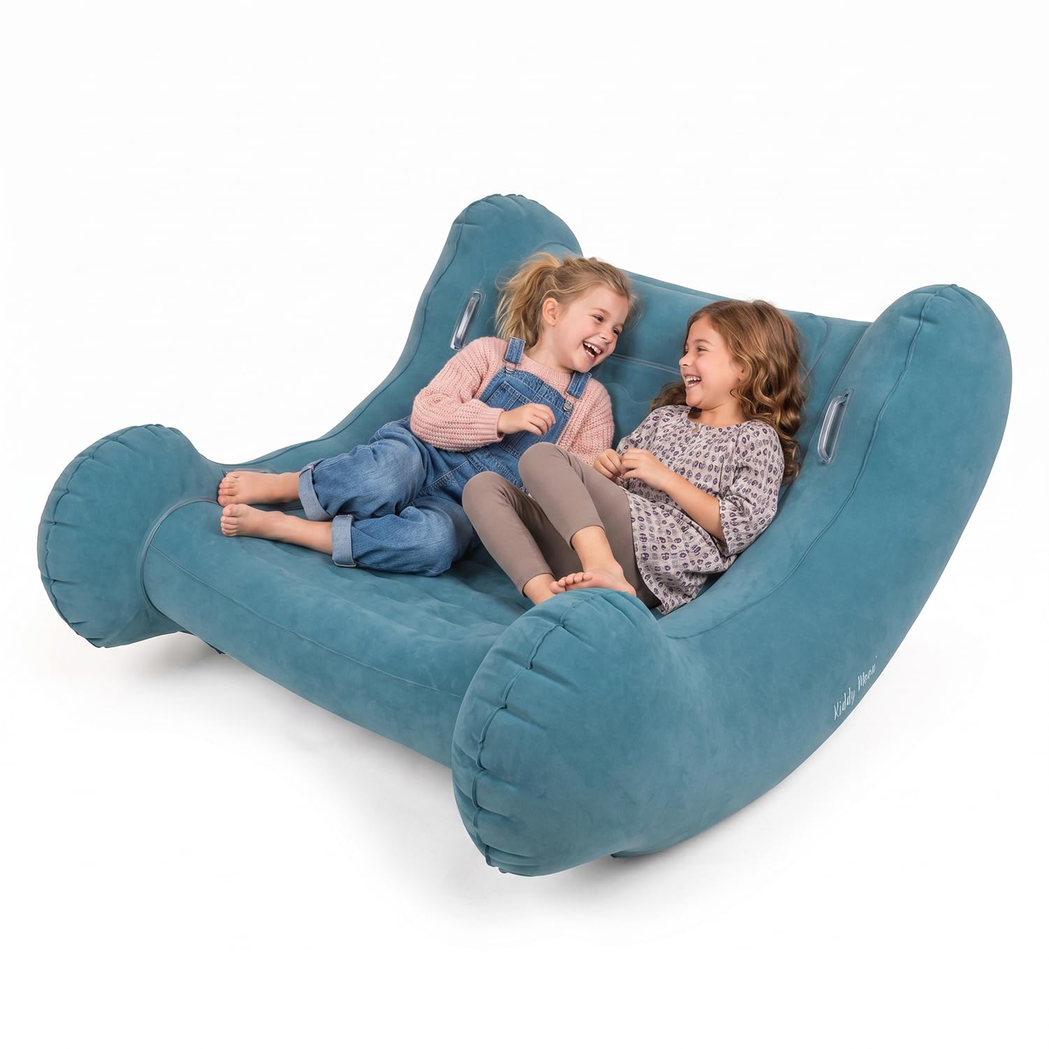 KiddyMoon Sensorischer Stuhl Rocker Für Kinder Sensorische Wippe Mit Pumpe, Hellblau,L