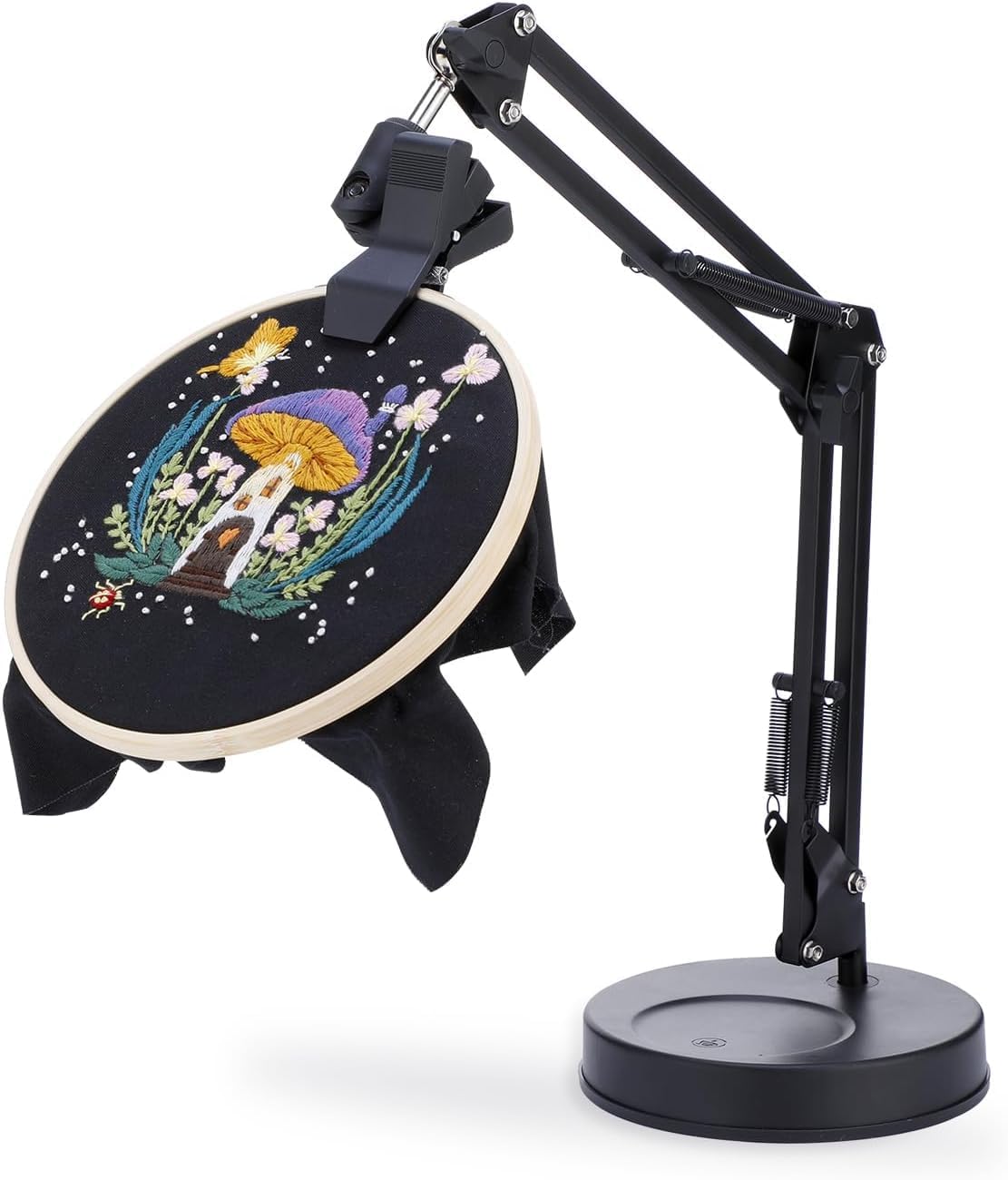 Amazon.co.jp: GNEGNI【360°回転可】刺繍テーブルスタンド 折りたたみ