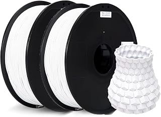 Inland PLA Plus (PLA+) 3D Printer Filament 1.75mm Bundle - PLA Pro Dimensional Accuracy +/- 0.03 mm - 2kg Spools (4.4 lbs) – Fits Most FDM/FFF Printers – Odor Free 3D Printing Filaments - 2 Pack White