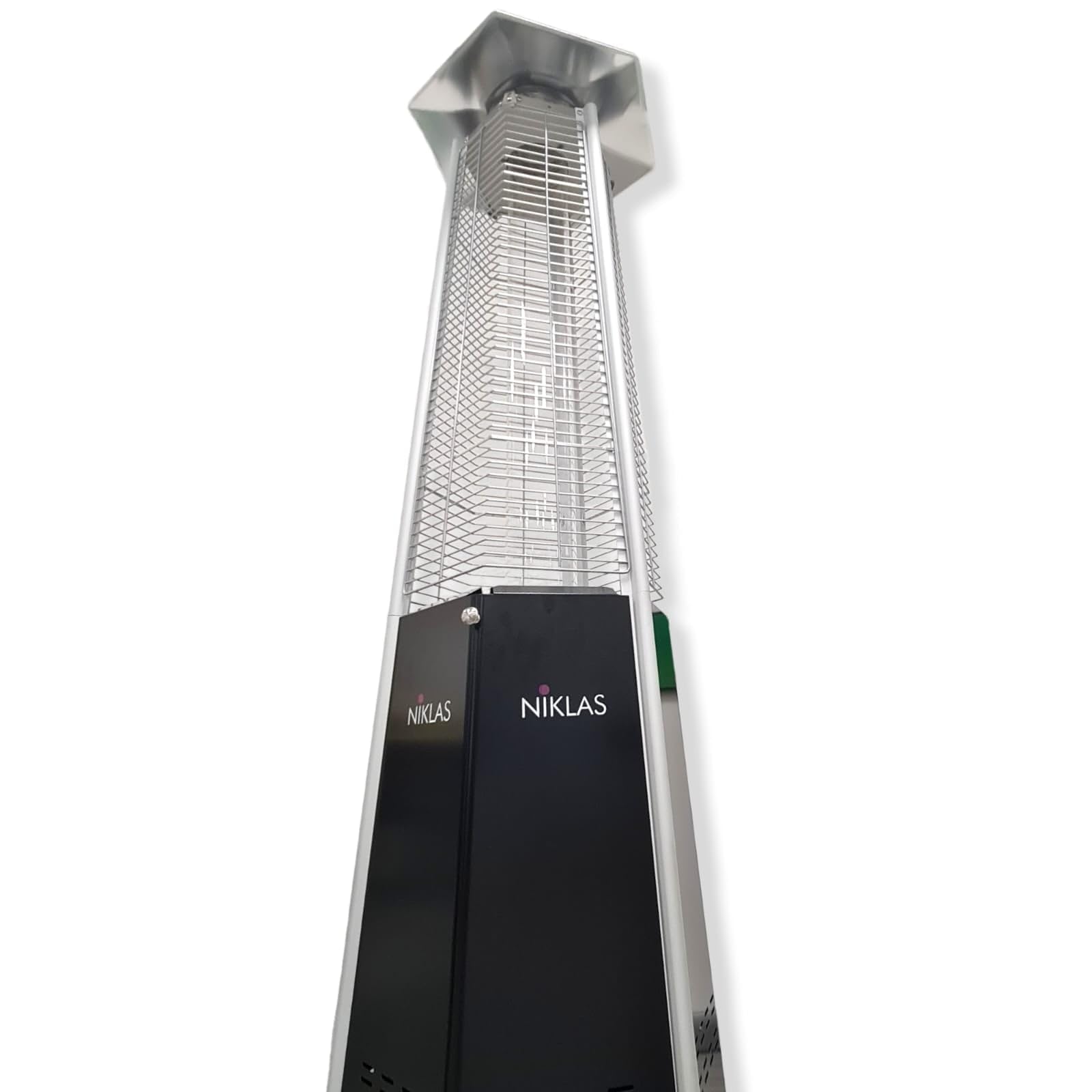 XONE Stufa a Piramide Esagonale 12,5kW 195cm Nero