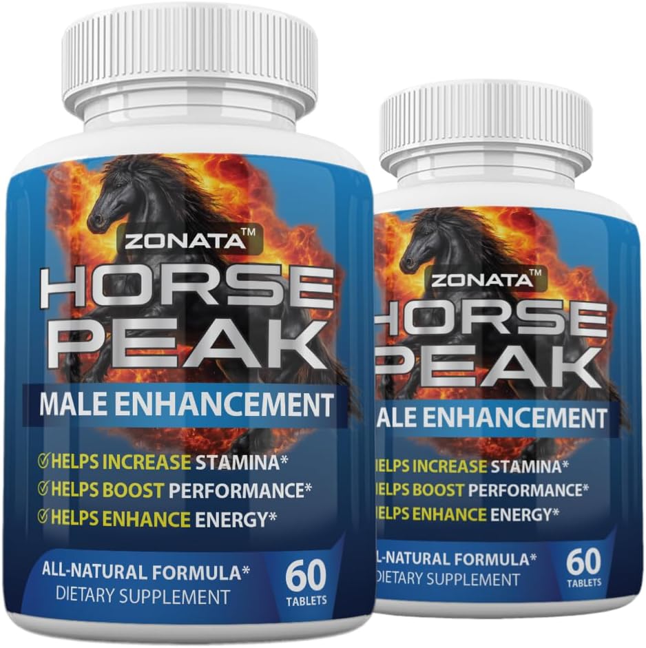 Zonata Horse Peak Dietary Supplements for Men - Horse Peak Supplement Naturally Enhance Performance, Endurance, and Energy Levels* - Horse Peak Pills - 60 Count