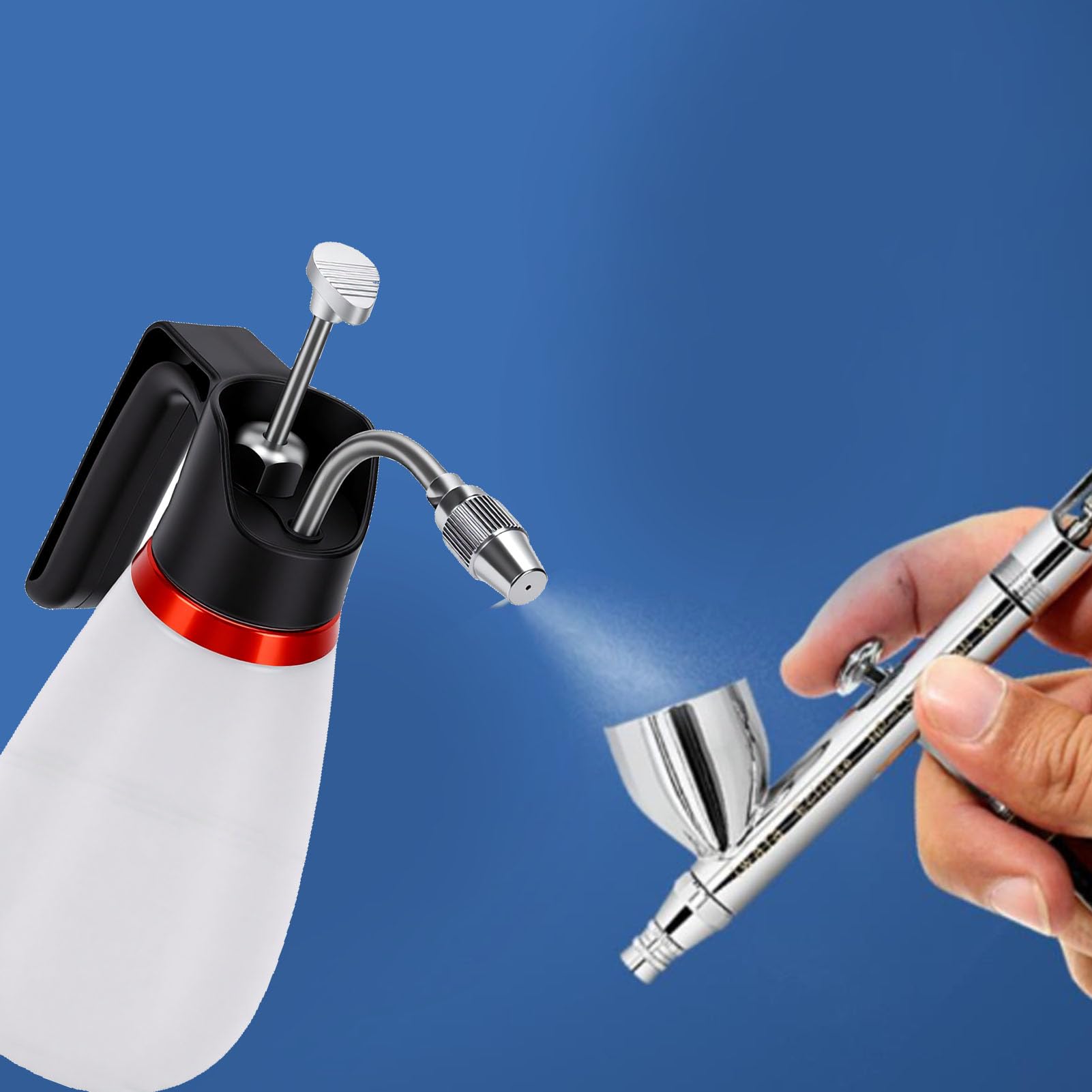 banapoy Handpumpe Drucksprühflasche für Airbrush Reinigung